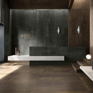Bronze 160x320,120x120-Night 160x320 + River Ecru 160x320