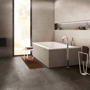 TAUPE 60X120 RETT + RIVER EARTH 60X120-120X240-MOS. 30X30 RETT + W_ALL STONE BEIGE 30X120 RETT.